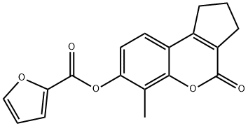 (6-methyl-4-oxo-2,3-dihydro-1H-cyclopenta[c]chromen-7-yl) furan-2-carboxylate
