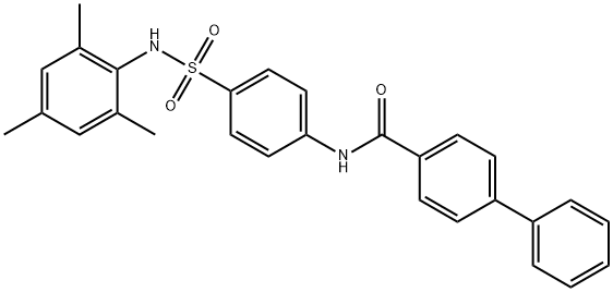 N-{4-[(mesitylamino)sulfonyl]phenyl}-4-biphenylcarboxamide