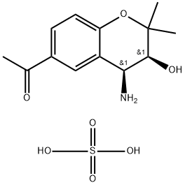 1 - ((3S,4S)-4-氨基-3-羟基-2,2-二甲基苯并二氢吡喃-6-基)乙酮硫酸盐