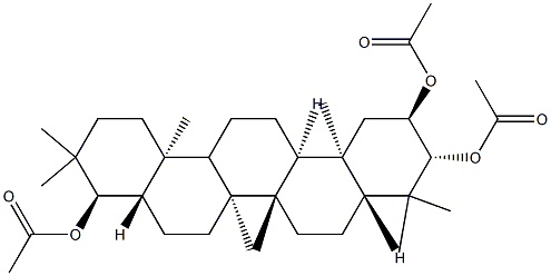 (8α,9β,13α,14β,17α,18β)-21,21-Dimethyl-29,30-dinorgammacerane-2α,3β,22α-triol triacetate