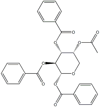 1-O,2-O,3-O-Tribenzoyl-4-O-acetyl-α-D-arabinopyranose