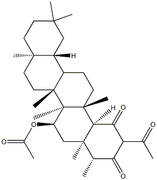 2-Acetyl-7α-acetyloxy-D:A-friedooleanane-1,3-dione