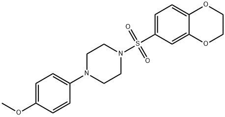 1-(2,3-dihydro-1,4-benzodioxin-6-ylsulfonyl)-4-(4-methoxyphenyl)piperazine
