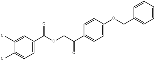 2-[4-(benzyloxy)phenyl]-2-oxoethyl 3,4-dichlorobenzoate