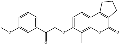 7-[2-(3-methoxyphenyl)-2-oxoethoxy]-6-methyl-2,3-dihydro-1H-cyclopenta[c]chromen-4-one