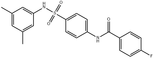 N-(4-{[(3,5-dimethylphenyl)amino]sulfonyl}phenyl)-4-fluorobenzamide