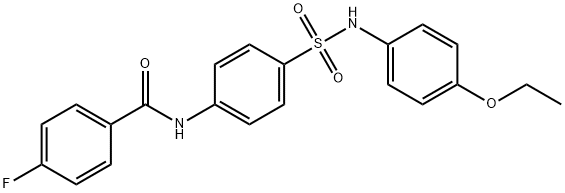N-(4-{[(4-ethoxyphenyl)amino]sulfonyl}phenyl)-4-fluorobenzamide