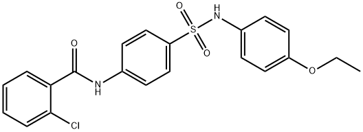 2-chloro-N-(4-{[(4-ethoxyphenyl)amino]sulfonyl}phenyl)benzamide