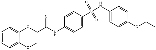 N-(4-{[(4-ethoxyphenyl)amino]sulfonyl}phenyl)-2-(2-methoxyphenoxy)acetamide