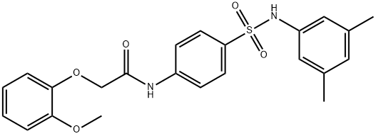 N-(4-{[(3,5-dimethylphenyl)amino]sulfonyl}phenyl)-2-(2-methoxyphenoxy)acetamide