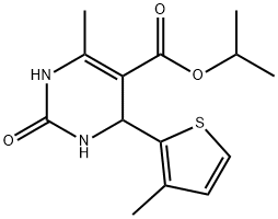 5-Pyrimidinecarboxylicacid,1,2,3,4-tetrahydro-6-methyl-4-(3-methyl-2-thienyl)-2-oxo-,1-methylethylester(9CI)