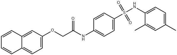 N-(4-{[(2,4-dimethylphenyl)amino]sulfonyl}phenyl)-2-(2-naphthyloxy)acetamide