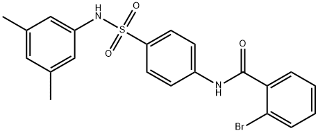 2-bromo-N-(4-{[(3,5-dimethylphenyl)amino]sulfonyl}phenyl)benzamide
