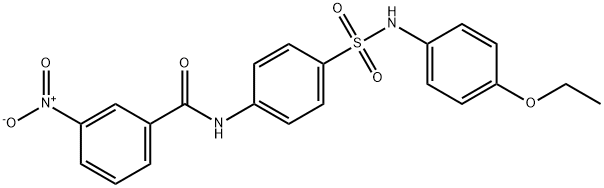 N-(4-{[(4-ethoxyphenyl)amino]sulfonyl}phenyl)-3-nitrobenzamide