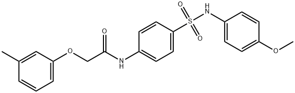 N-(4-{[(4-methoxyphenyl)amino]sulfonyl}phenyl)-2-(3-methylphenoxy)acetamide