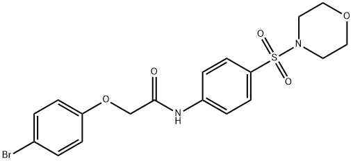 2-(4-bromophenoxy)-N-[4-(morpholin-4-ylsulfonyl)phenyl]acetamide