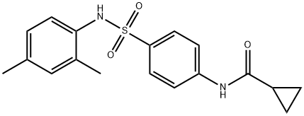 N-[4-[(2,4-dimethylphenyl)sulfamoyl]phenyl]cyclopropanecarboxamide