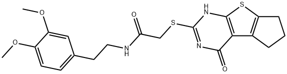 N-(3,4-dimethoxyphenethyl)-2-((4-oxo-3,5,6,7-tetrahydro-4H-cyclopenta[4,5]thieno[2,3-d]pyrimidin-2-yl)thio)acetamide