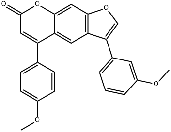 3-(3-methoxyphenyl)-5-(4-methoxyphenyl)furo[3,2-g]chromen-7-one