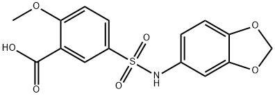 5-(N-(benzo[d][1,3]dioxol-5-yl)sulfamoyl)-2-methoxybenzoic acid