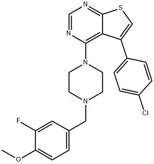 5-(4-chlorophenyl)-4-(4-(3-fluoro-4-methoxybenzyl)piperazin-1-yl)thieno[2,3-d]pyrimidine