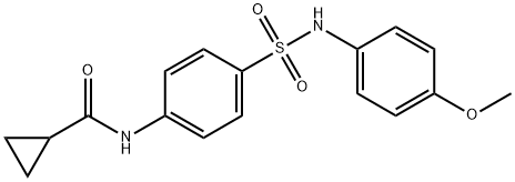 N-(4-{[(4-methoxyphenyl)amino]sulfonyl}phenyl)cyclopropanecarboxamide