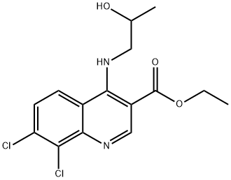 ethyl 7,8-dichloro-4-[(2-hydroxypropyl)amino]quinoline-3-carboxylate