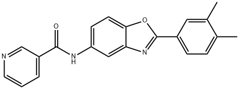 N-[2-(3,4-dimethylphenyl)-1,3-benzoxazol-5-yl]pyridine-3-carboxamide