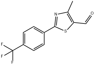 4-甲基-2-[4-(三氟甲基)苯基]-1,3-噻唑-5-甲醛
