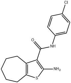 2-AMINO-N-(4-CHLOROPHENYL)-5,6,7,8-TETRAHYDRO-4H-CYCLOHEPTA[B]THIOPHENE-3-CARBOXAMIDE