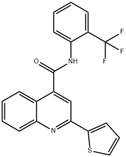 2-(2-thienyl)-N-[2-(trifluoromethyl)phenyl]-4-quinolinecarboxamide