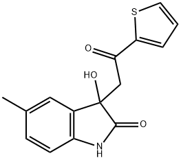 3-hydroxy-5-methyl-3-[2-oxo-2-(thiophen-2-yl)ethyl]-1,3-dihydro-2H-indol-2-one