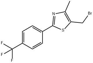 5-(溴甲基)-4-甲基-2-[4-(三氟甲基)苯基]-1,3-噻唑