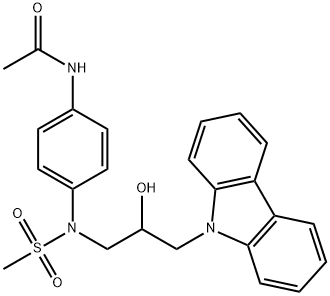 N-(4-(N-(3-(9H-carbazol-9-yl)-2-hydroxypropyl)methylsulfonamido)phenyl)acetamide
