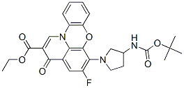 3H-Pyrido[3,2,1-kl]phenoxazine-2-carboxylicacid,6-[3-[[(1,1-dimethylethoxy)carbonyl]amino]-1-pyrrolidinyl]-5-fluoro-3-oxo-,ethylester(9CI)