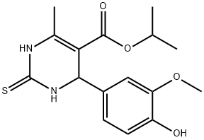 isopropyl 4-(4-hydroxy-3-methoxyphenyl)-6-methyl-2-thioxo-1,2,3,4-tetrahydropyrimidine-5-carboxylate