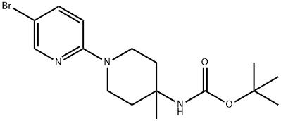 1-(5-bromo-pyridin-2-yl)-4-tert-butoxycarbonylamino-
4-methylpiperidine