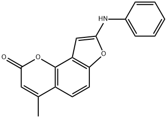 2H-Furo[2,3-h]-1-benzopyran-2-one,  4-methyl-8-(phenylamino)-