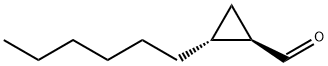 Cyclopropanecarboxaldehyde, 2-hexyl-, (1R,2R)- (9CI)