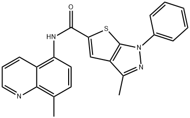3-methyl-N-(8-methylquinolin-5-yl)-1-phenyl-1H-thieno[2,3-c]pyrazole-5-carboxamide