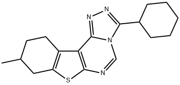 3-cyclohexyl-9-methyl-8,9,10,11-tetrahydro[1]benzothieno[3,2-e][1,2,4]triazolo[4,3-c]pyrimidine