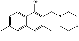 2,7,8-trimethyl-3-(4-morpholinylmethyl)-4-quinolinol