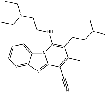 1-((2-(diethylamino)ethyl)amino)-2-isopentyl-3-methylbenzo[4,5]imidazo[1,2-a]pyridine-4-carbonitrile