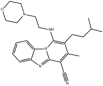 2-isopentyl-3-methyl-1-((2-morpholinoethyl)amino)benzo[4,5]imidazo[1,2-a]pyridine-4-carbonitrile