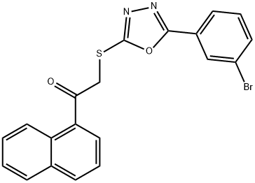 2-{[5-(3-bromophenyl)-1,3,4-oxadiazol-2-yl]sulfanyl}-1-(naphthalen-1-yl)ethanone