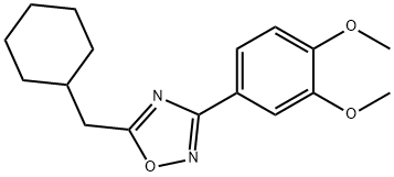5-(cyclohexylmethyl)-3-(3,4-dimethoxyphenyl)-1,2,4-oxadiazole
