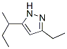1H-Pyrazole,  3-ethyl-5-(1-methylpropyl)-