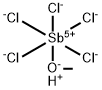 hydrogen pentachloromethoxyantimonate(1-)