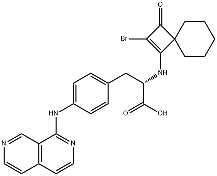 N-(2-溴-3-氧代螺[3.5]壬-1-烯-1-基)-4-(2,7-萘啶-1-基氨基)-L-苯基丙氨酸