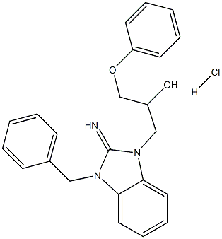 1H-Benzimidazole-1-ethanol, 2,3-dihydro-2-imino-alpha-(phenoxymethyl)-3-(phenylmethyl)- monohydrochloride